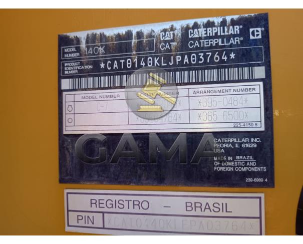 Foto de MOTONIVELADORA CATERPILLAR 140K - ANO 2014