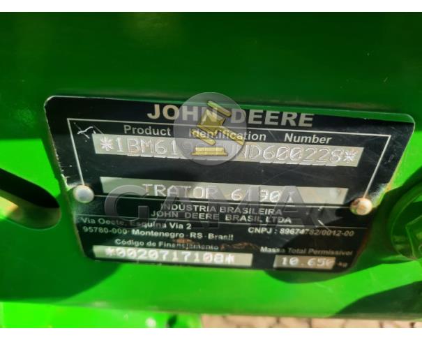 Foto de TRATOR JOHN DEERE 6190J - ANO 2022
